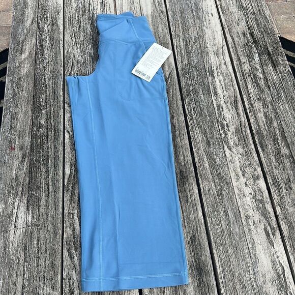 Lululemon Align High-Rise Wide-Leg‎ Cropped Pant 23" Utility Blue size 4 NWT - Picture 6 of 7